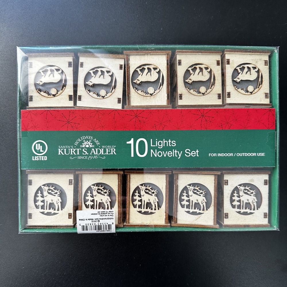 Kurt S. Adler Santa's World 10 Light Cubes 2" x 1 5/8" - Style 2